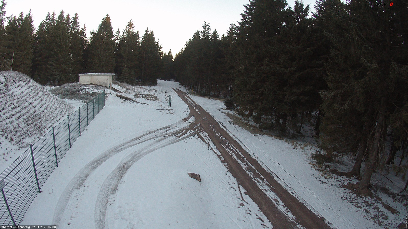 Archiv Foto Webcam Stein 16 am Wanderweg Rennsteig