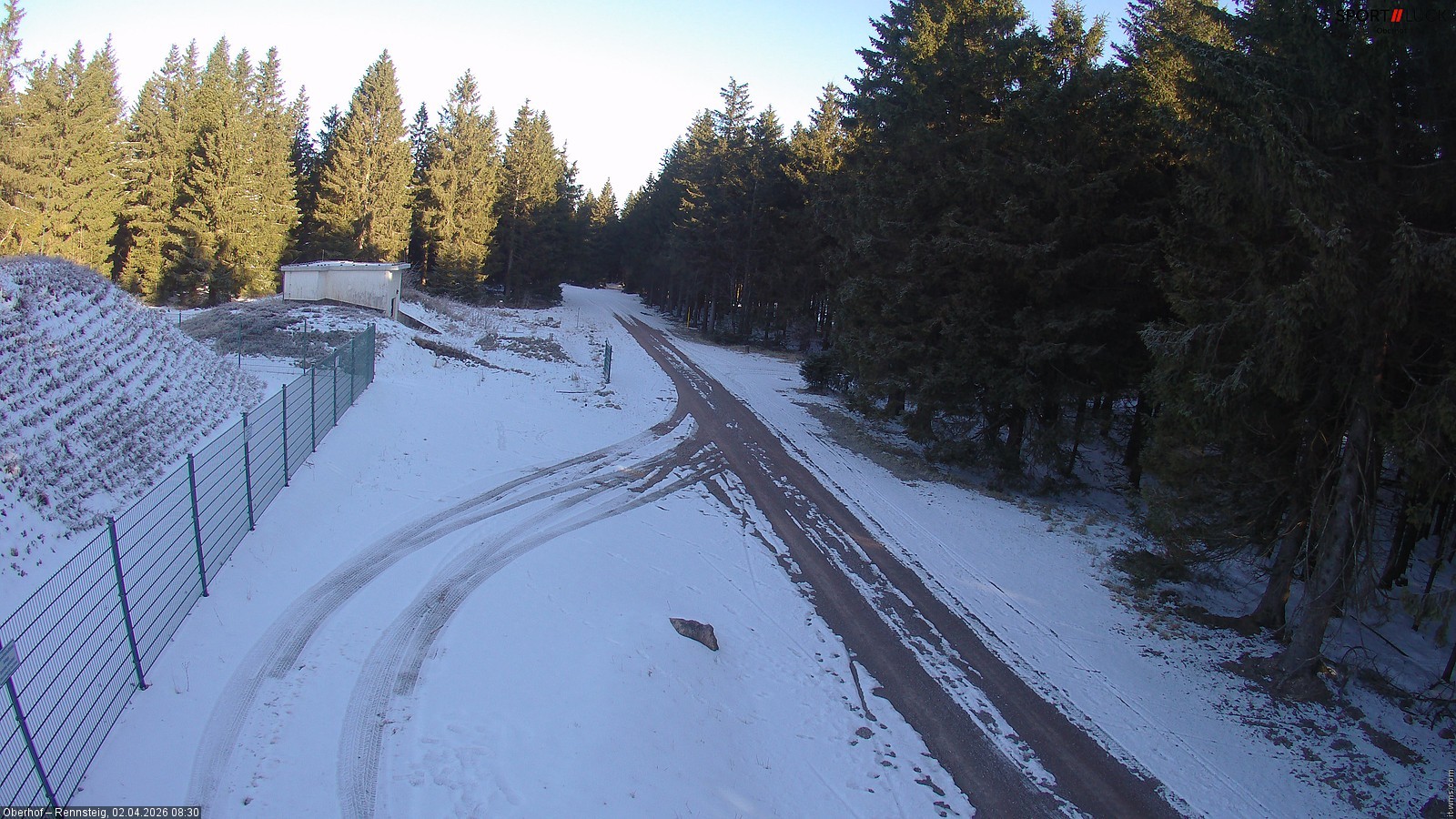 Archiv Foto Webcam Stein 16 am Wanderweg Rennsteig