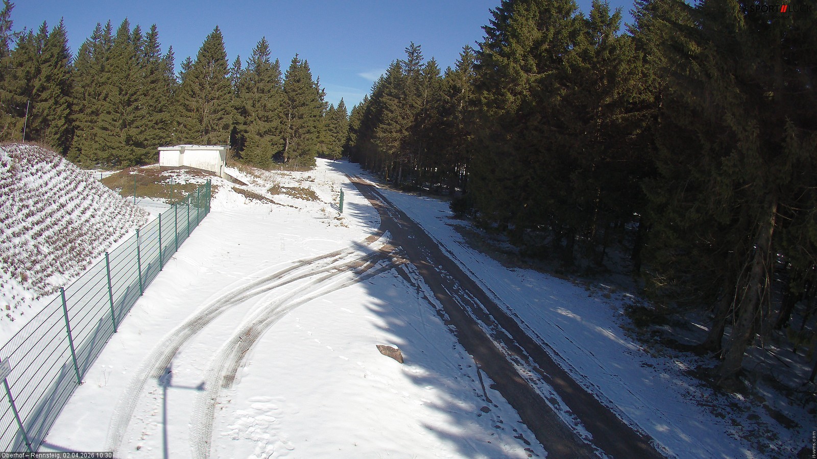 Archiv Foto Webcam Stein 16 am Wanderweg Rennsteig