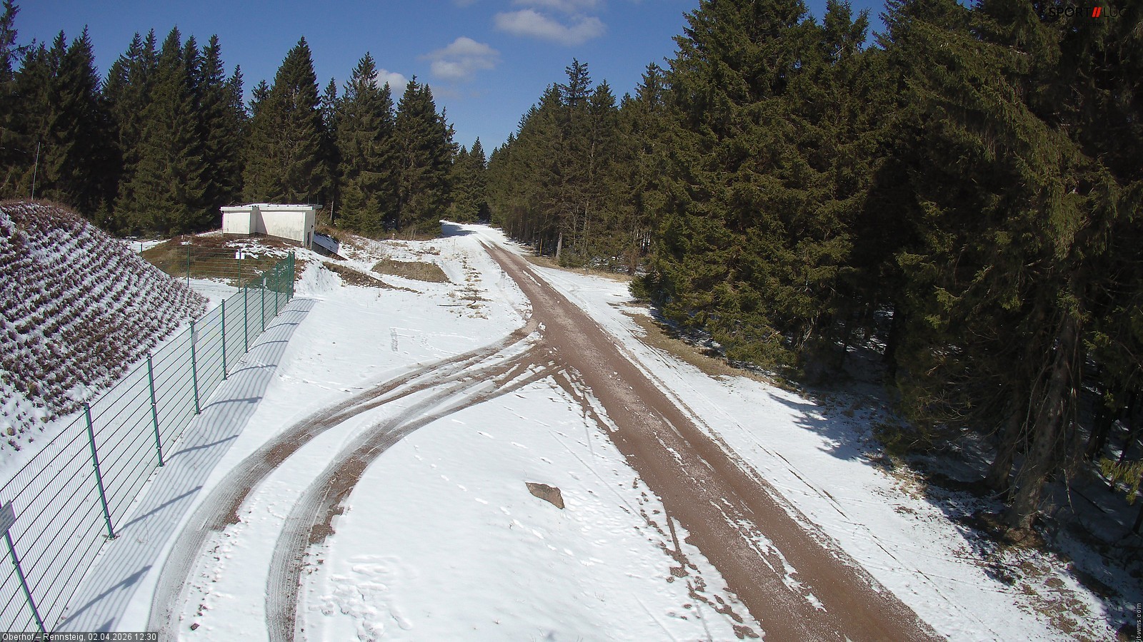 Archiv Foto Webcam Stein 16 am Wanderweg Rennsteig