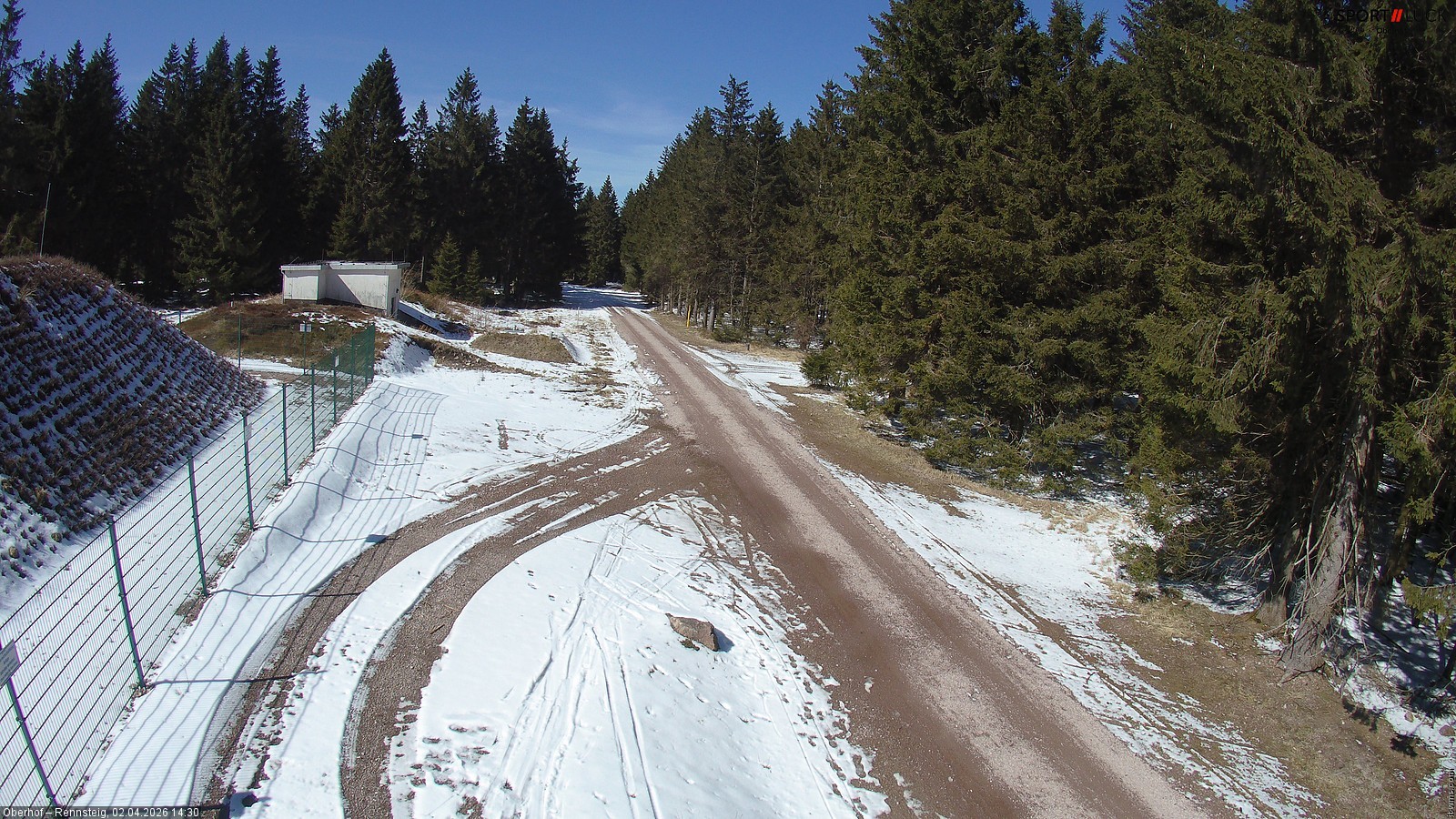 Archiv Foto Webcam Stein 16 am Wanderweg Rennsteig