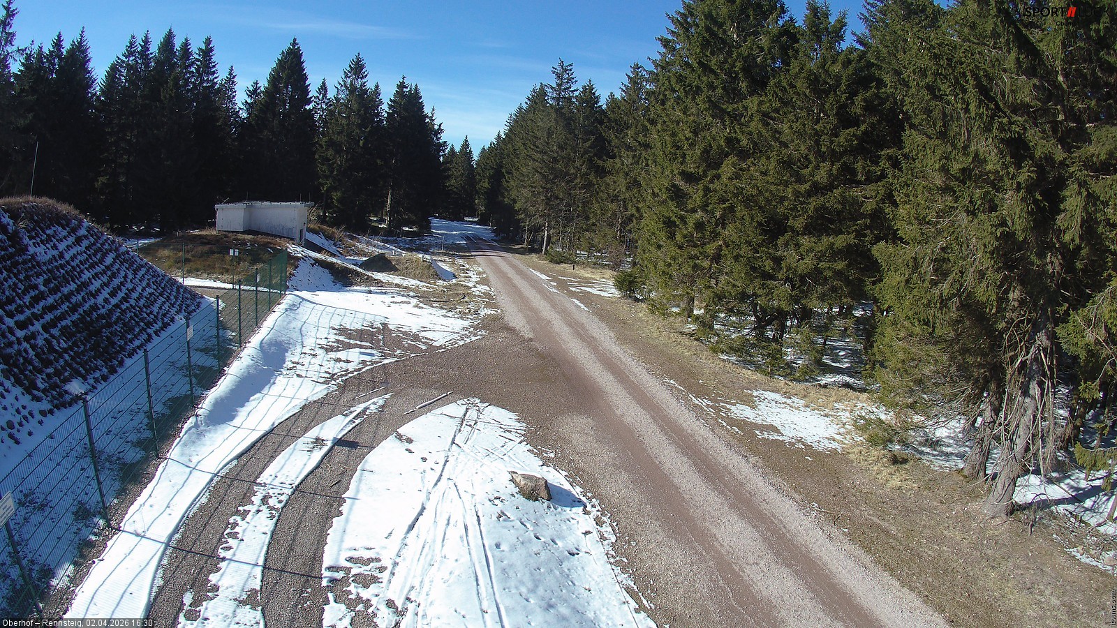 Archiv Foto Webcam Stein 16 am Wanderweg Rennsteig