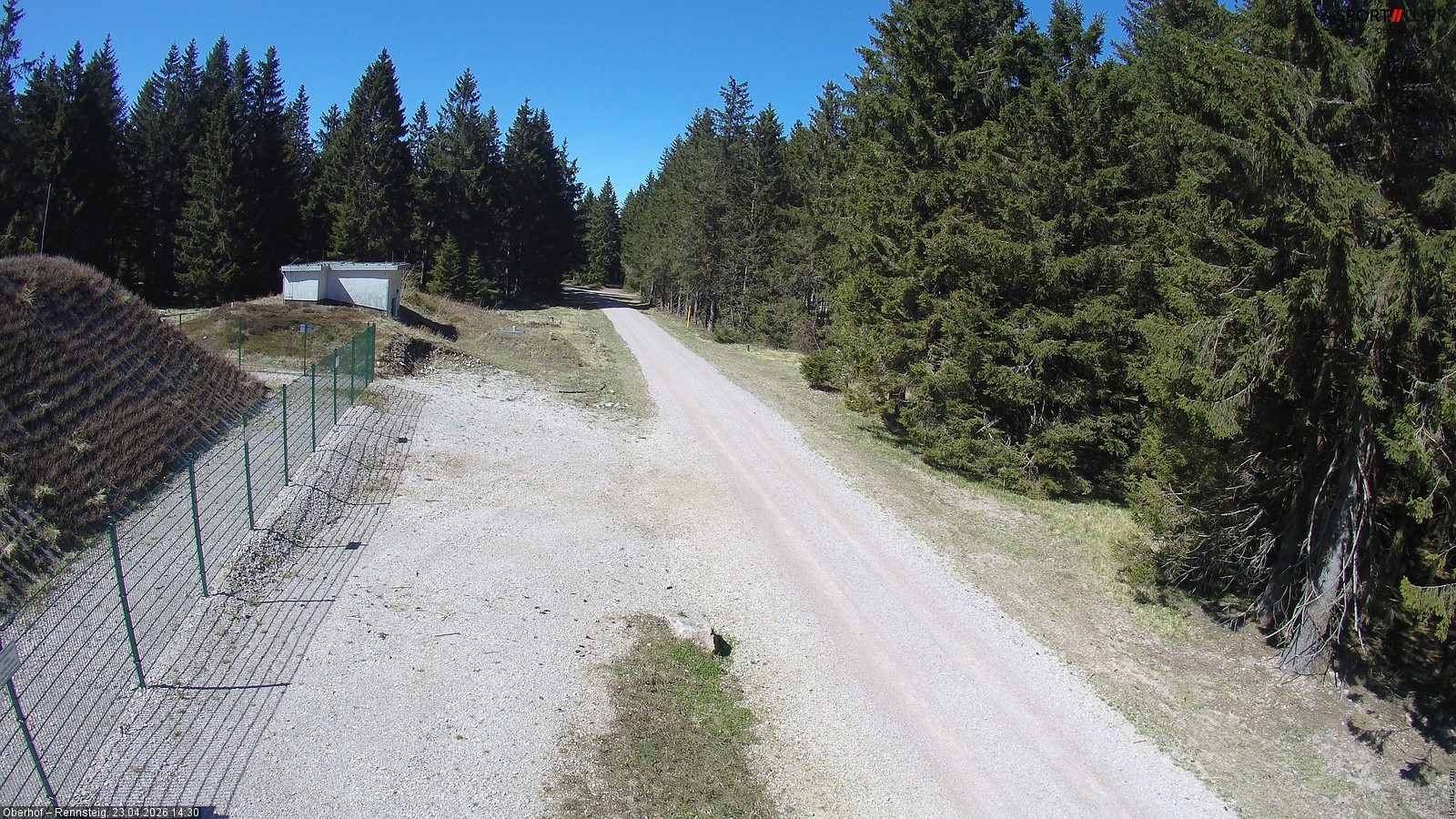 Archiv Foto Webcam Stein 16 am Wanderweg Rennsteig