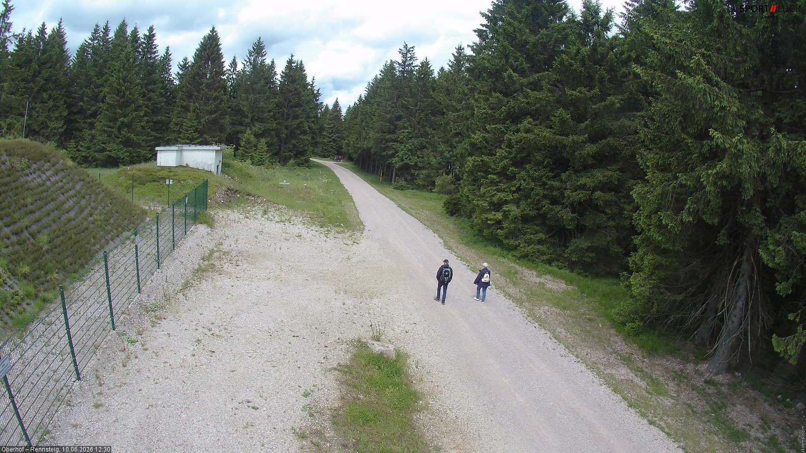 Archiv Foto Webcam Stein 16 am Wanderweg Rennsteig