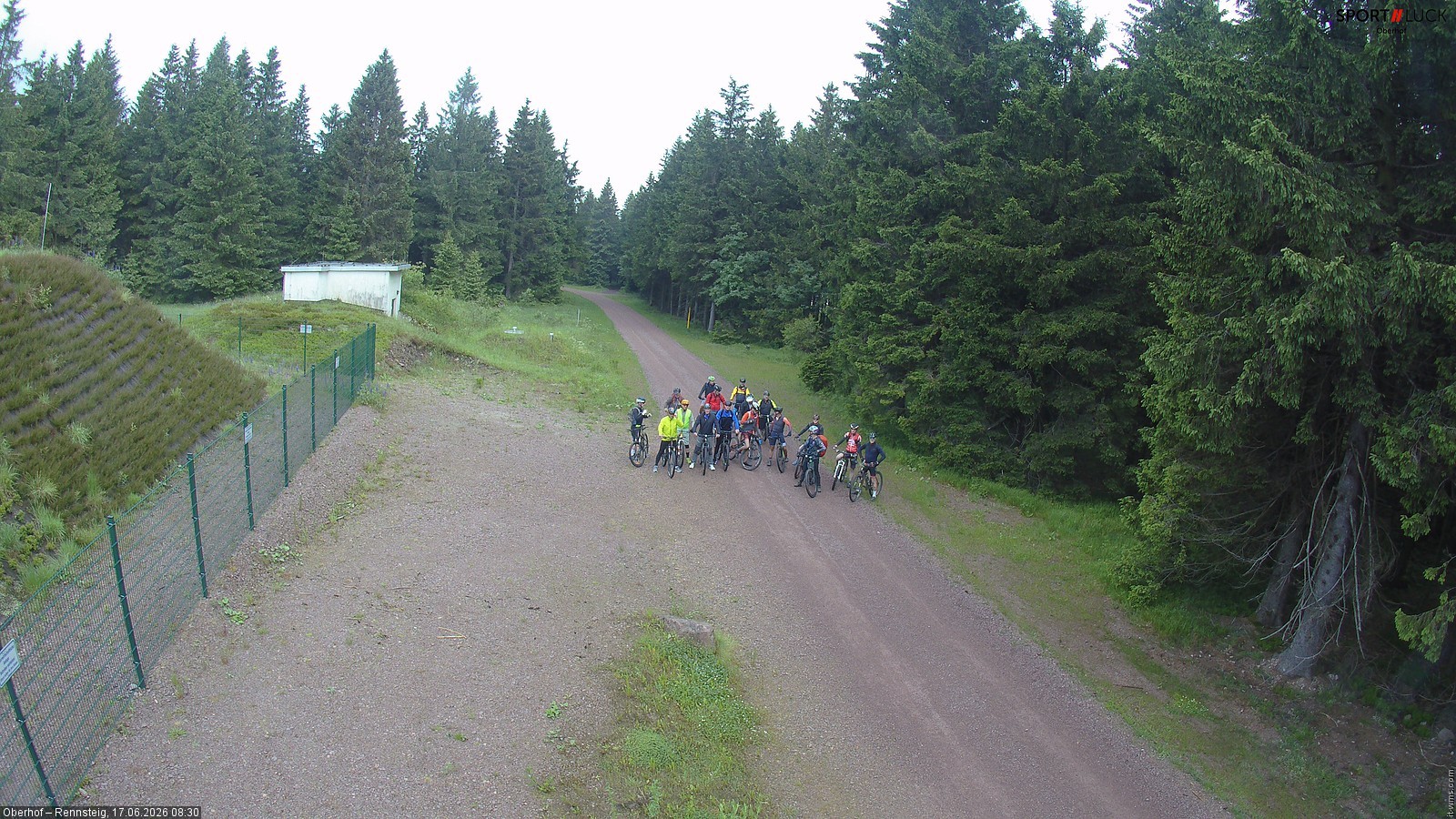 Archiv Foto Webcam Stein 16 am Wanderweg Rennsteig
