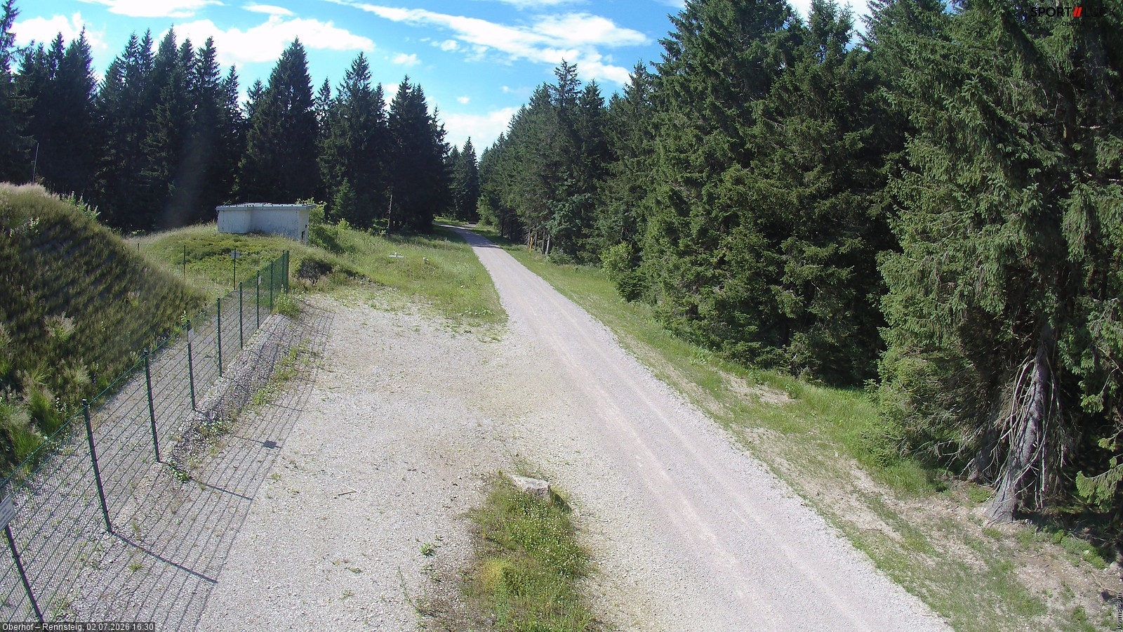 Archiv Foto Webcam Stein 16 am Wanderweg Rennsteig