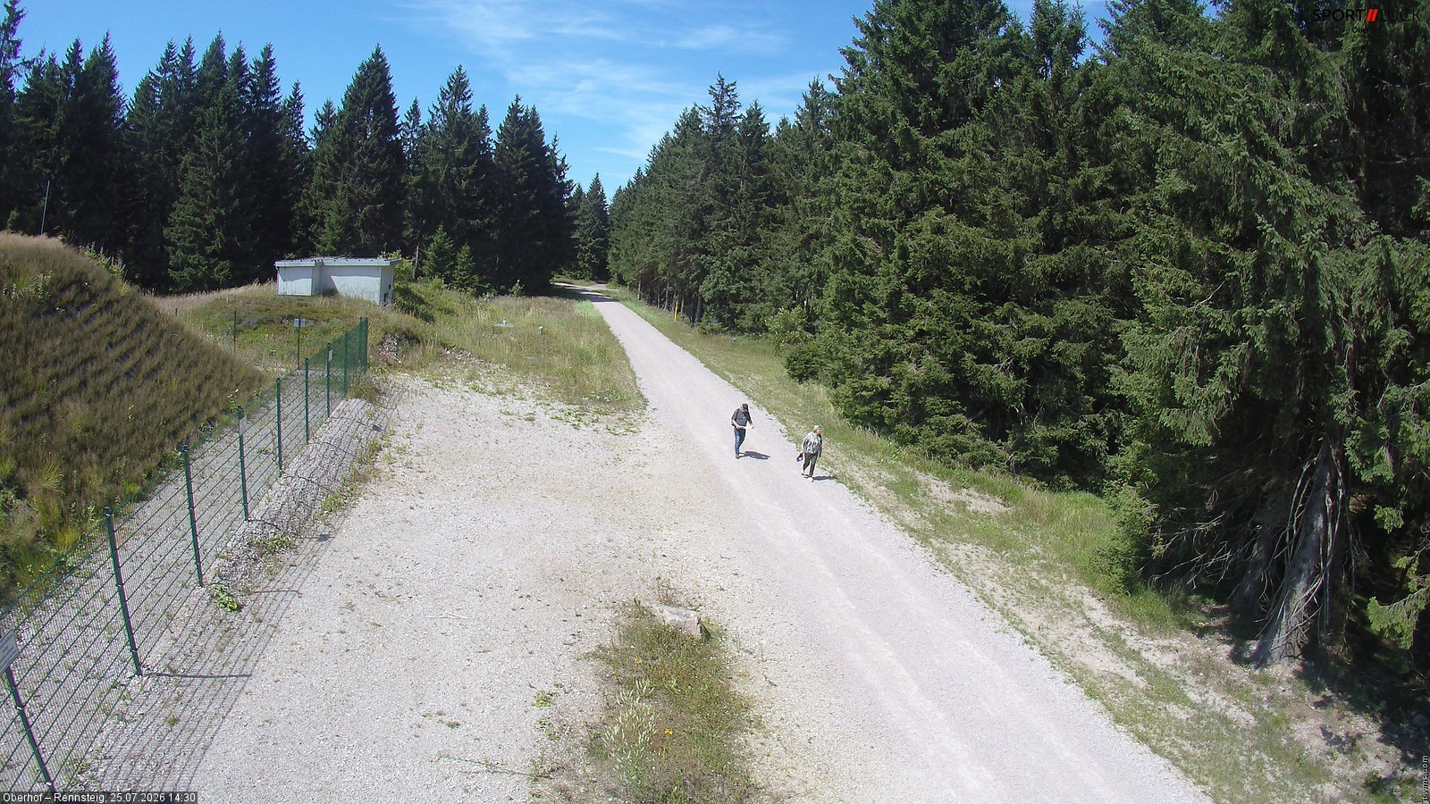 Archiv Foto Webcam Stein 16 am Wanderweg Rennsteig
