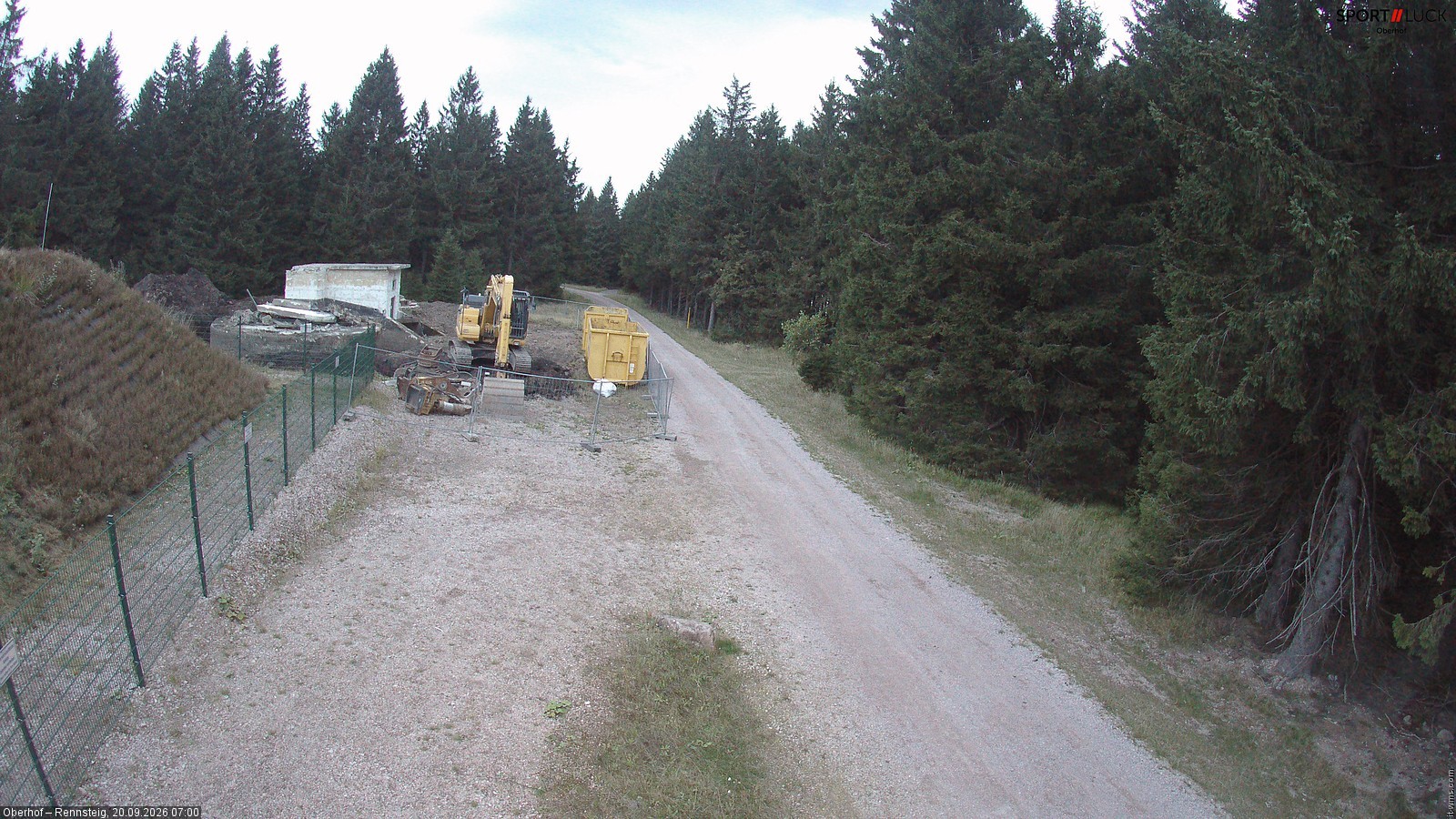 Archiv Foto Webcam Stein 16 am Wanderweg Rennsteig