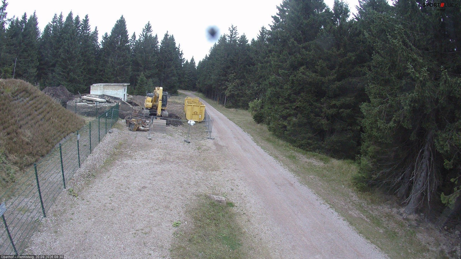 Archiv Foto Webcam Stein 16 am Wanderweg Rennsteig