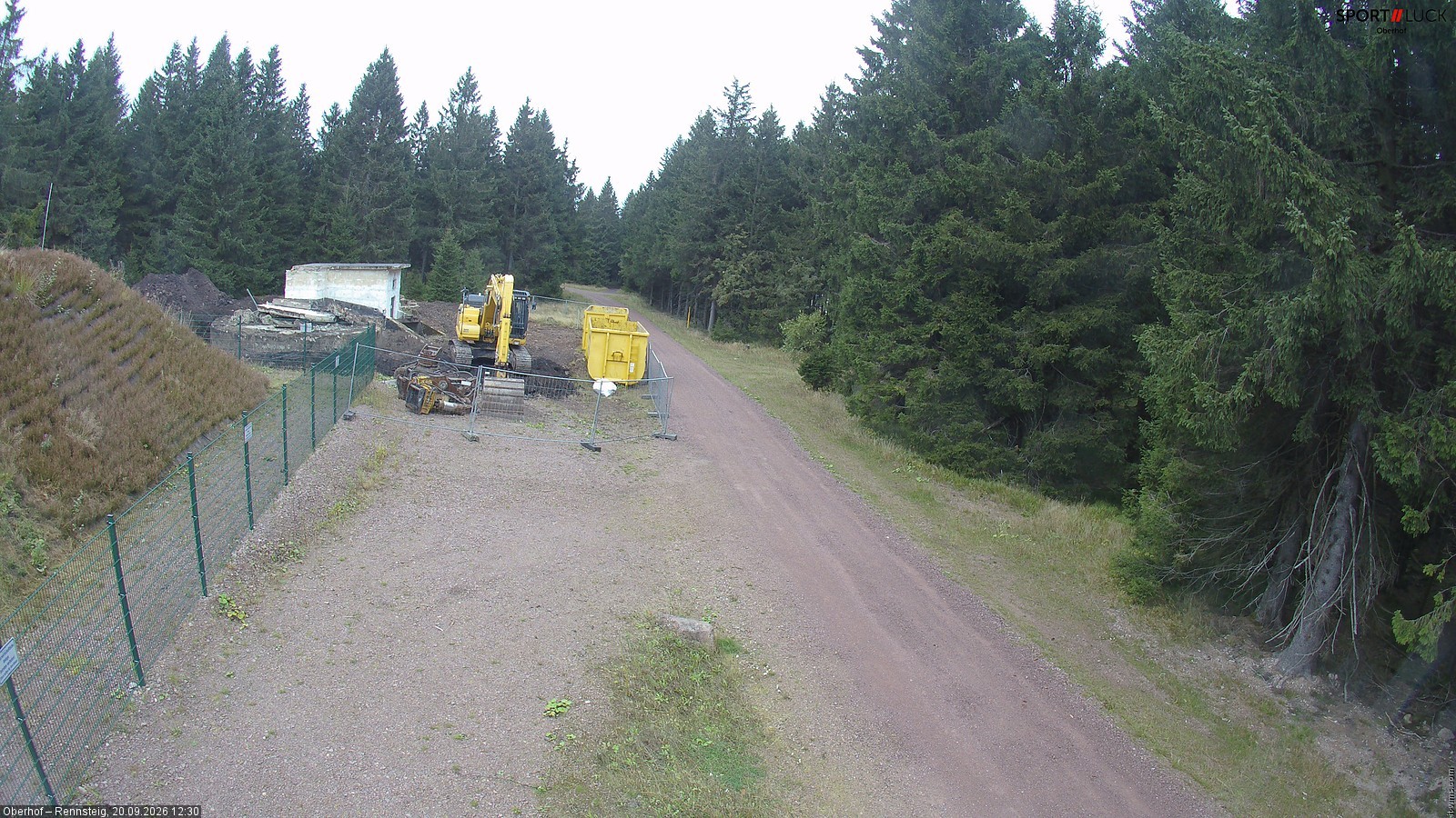 Archiv Foto Webcam Stein 16 am Wanderweg Rennsteig