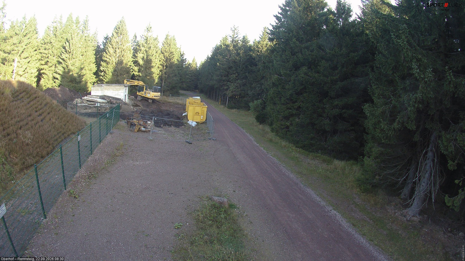 Archiv Foto Webcam Stein 16 am Wanderweg Rennsteig