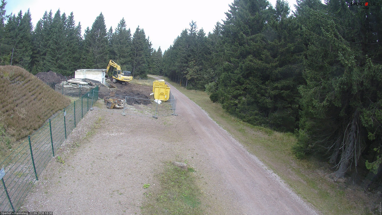 Archiv Foto Webcam Stein 16 am Wanderweg Rennsteig