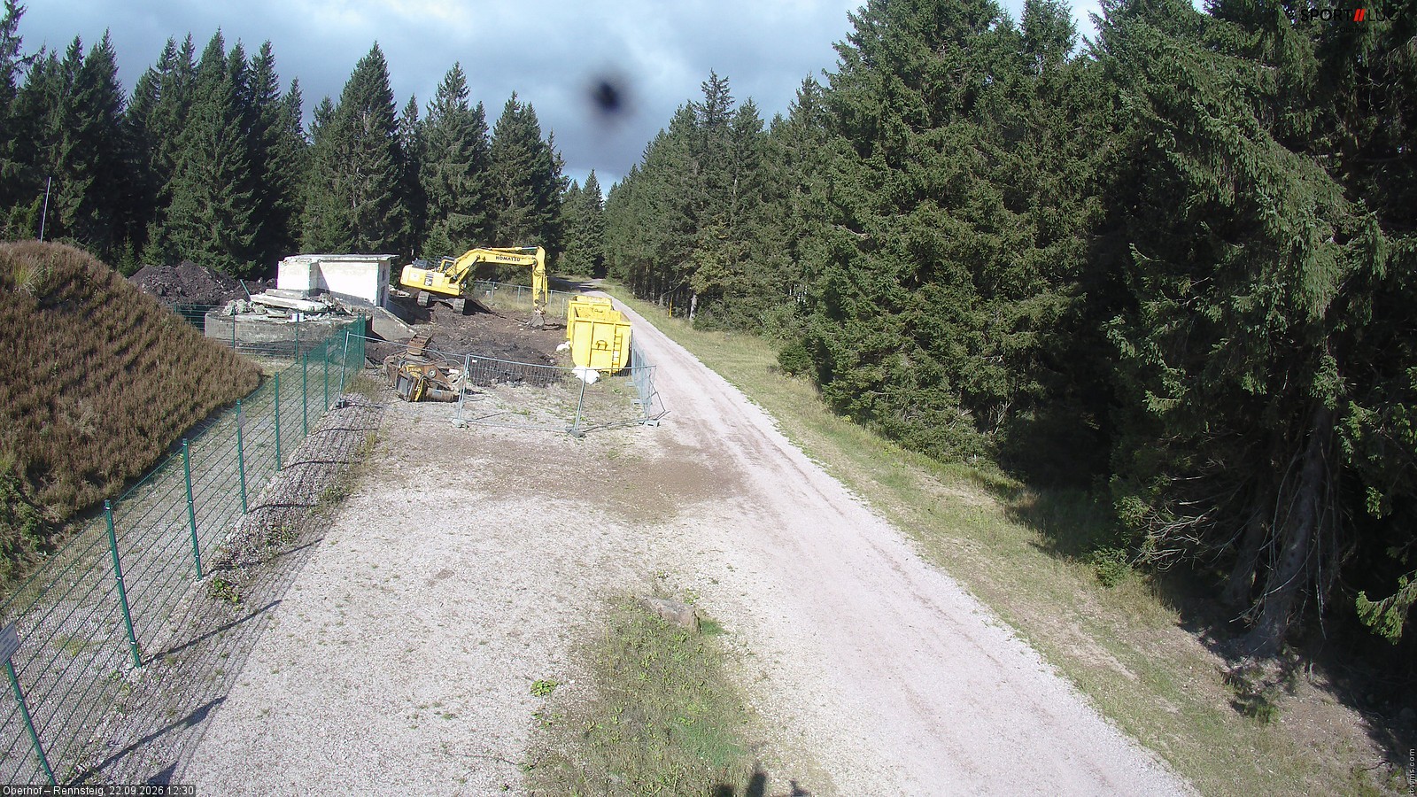 Archiv Foto Webcam Stein 16 am Wanderweg Rennsteig
