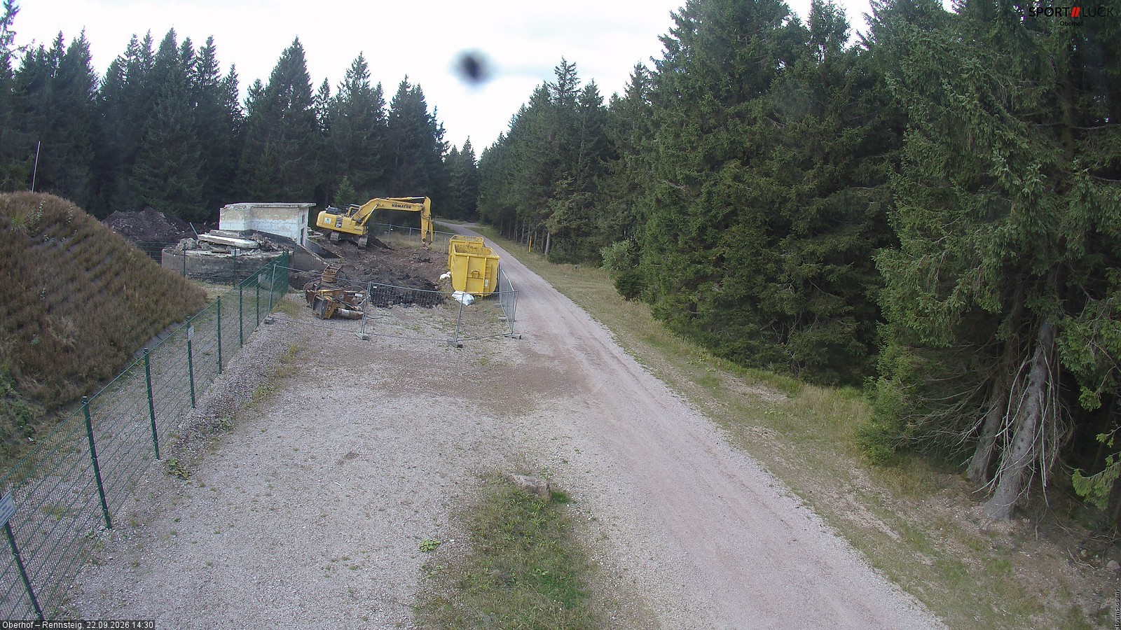 Archiv Foto Webcam Stein 16 am Wanderweg Rennsteig