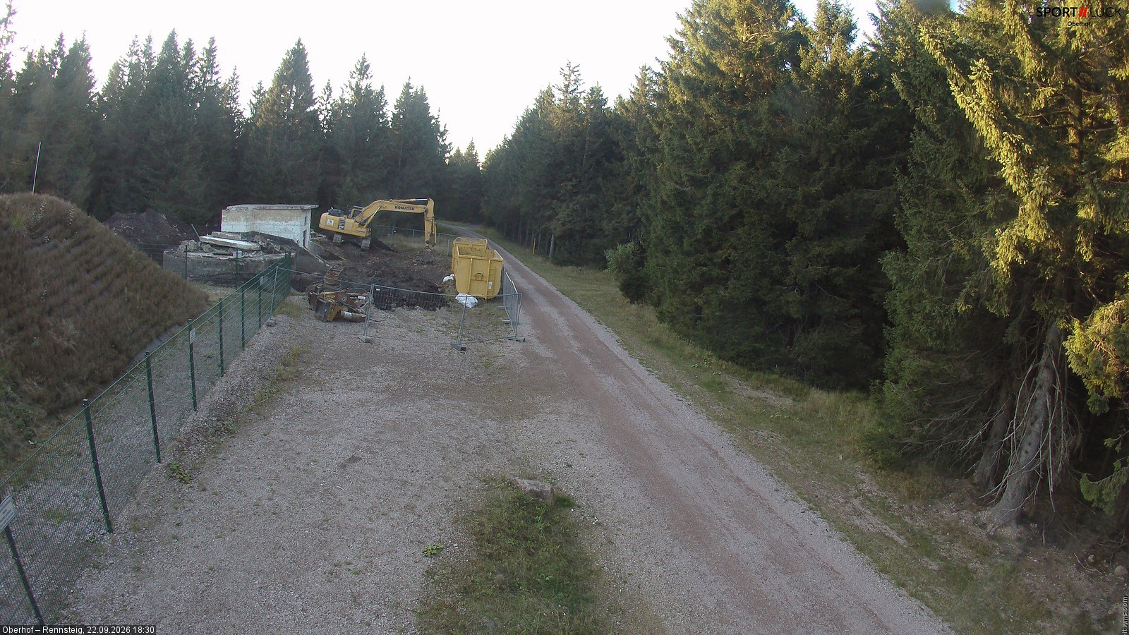 Archiv Foto Webcam Stein 16 am Wanderweg Rennsteig