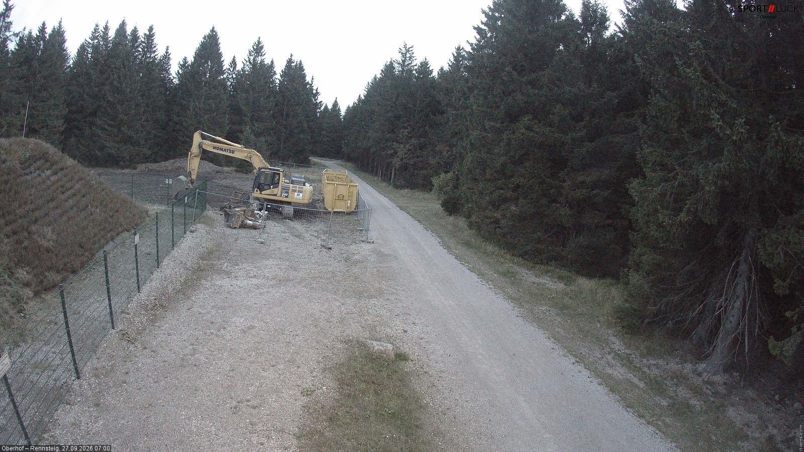 Archiv Foto Webcam Stein 16 am Wanderweg Rennsteig
