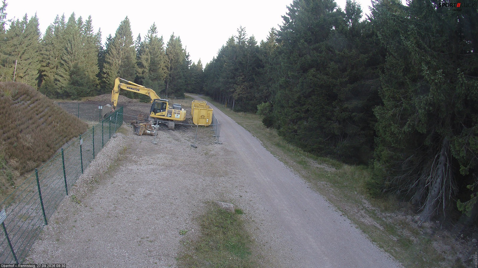 Archiv Foto Webcam Stein 16 am Wanderweg Rennsteig