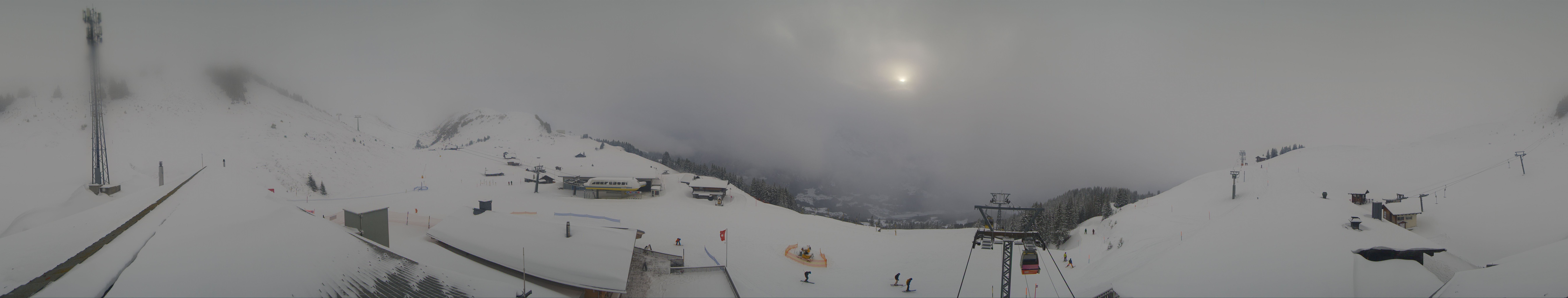 Archiv Foto Webcam Panoramacam Meiringen Hasliberg Mittelstation Käserstatt