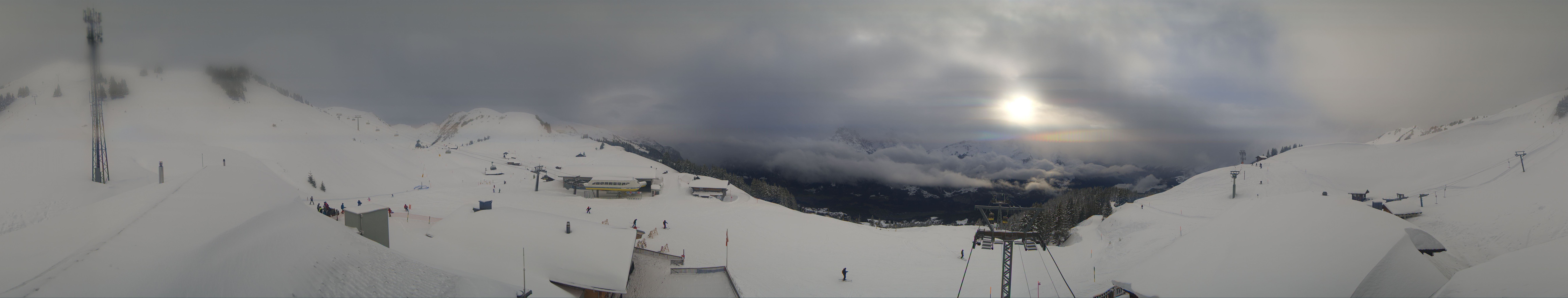 Archiv Foto Webcam Panoramacam Meiringen Hasliberg Mittelstation Käserstatt