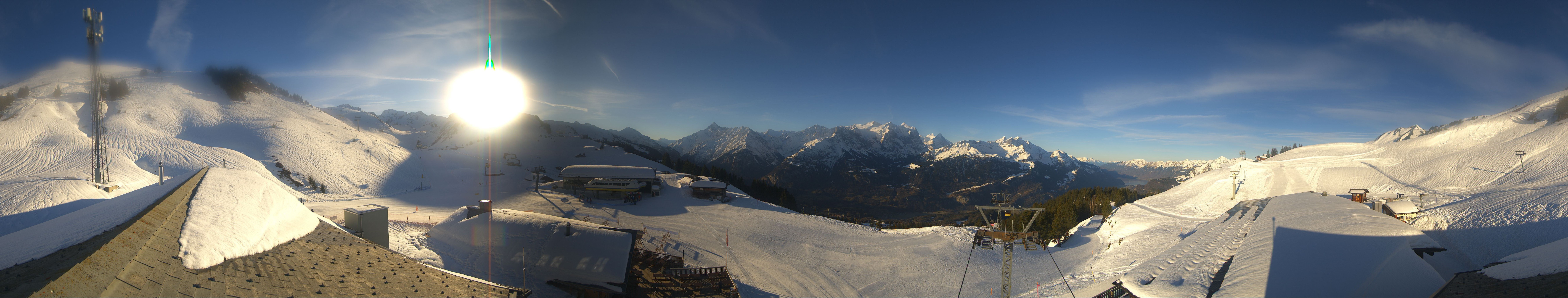 Archived image Webcam Roundshot Meiringen Hasliberg Mid-Station Kaeserstatt