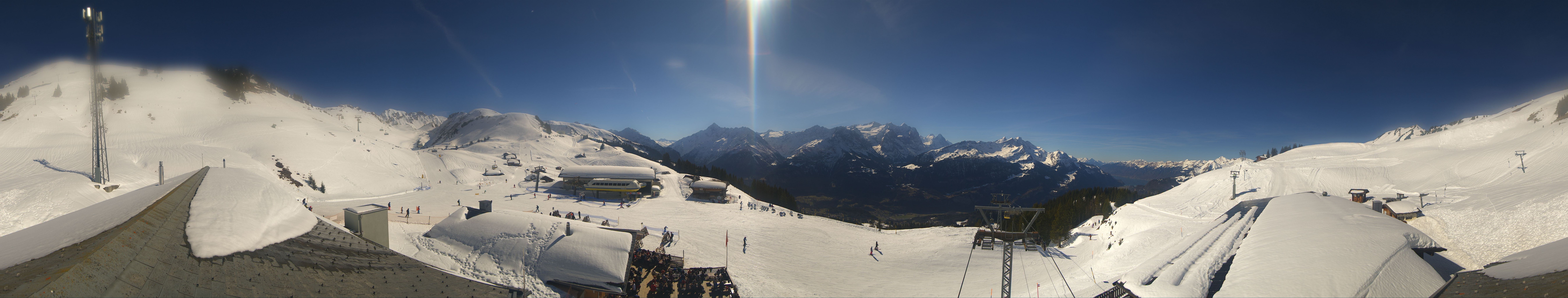 Archived image Webcam Roundshot Meiringen Hasliberg Mid-Station Kaeserstatt