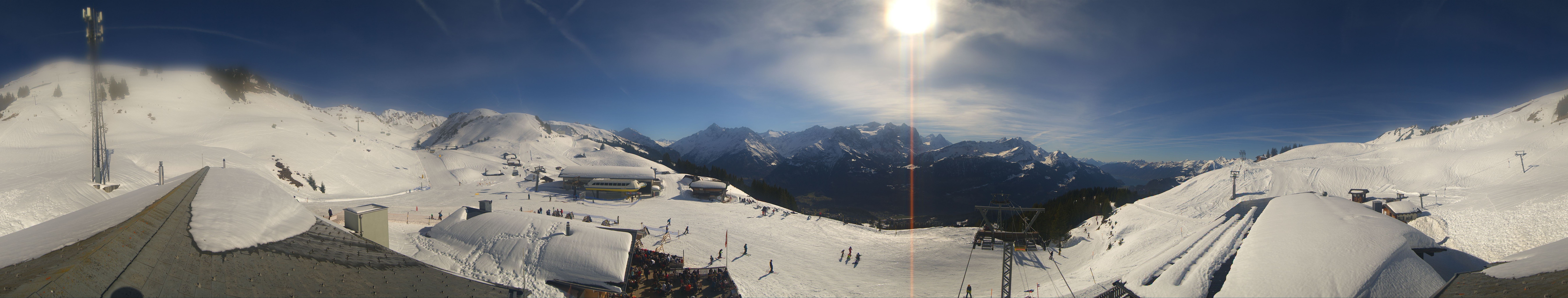 Archived image Webcam Roundshot Meiringen Hasliberg Mid-Station Kaeserstatt