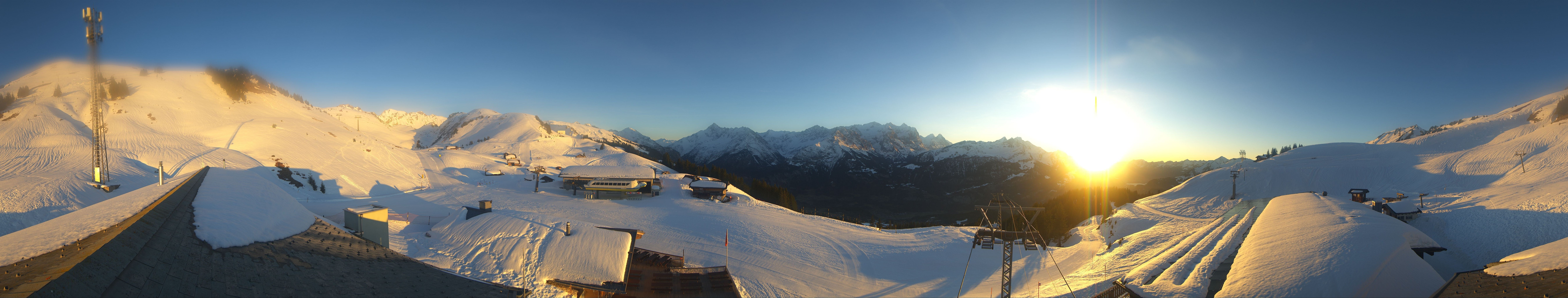Archiv Foto Webcam Panoramacam Meiringen Hasliberg Mittelstation Käserstatt