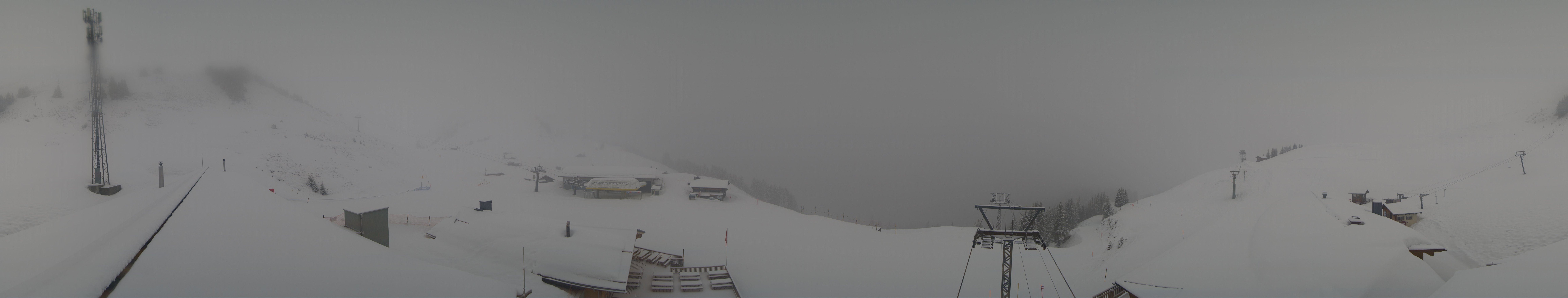 Archived image Webcam Roundshot Meiringen Hasliberg Mid-Station Kaeserstatt