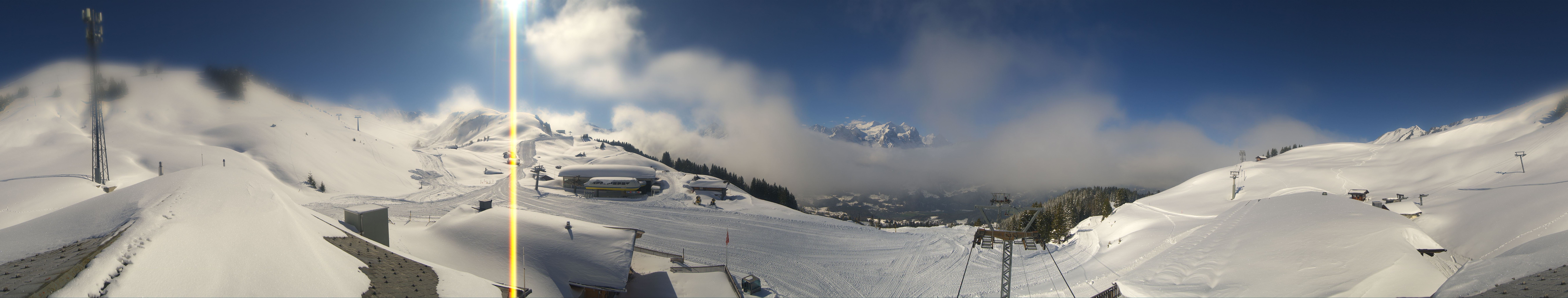 Archiv Foto Webcam Panoramacam Meiringen Hasliberg Mittelstation Käserstatt