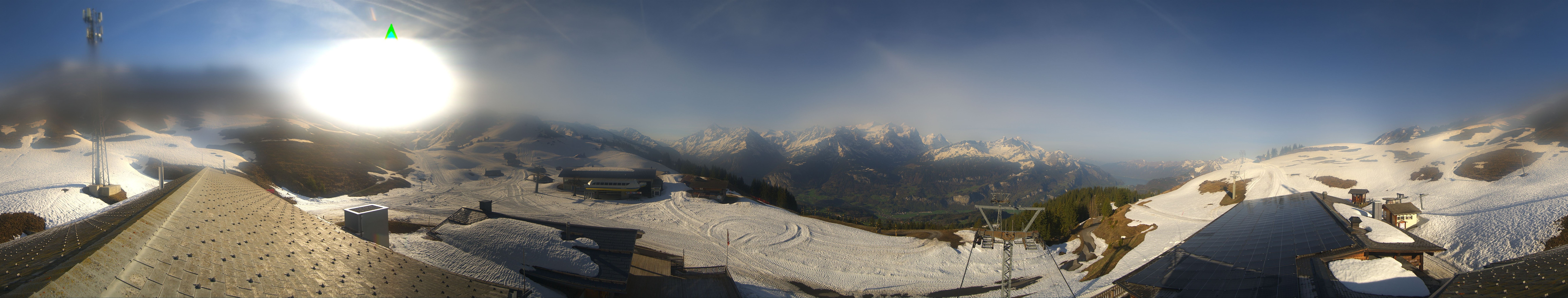 Archiv Foto Webcam Panoramacam Meiringen Hasliberg Mittelstation Käserstatt