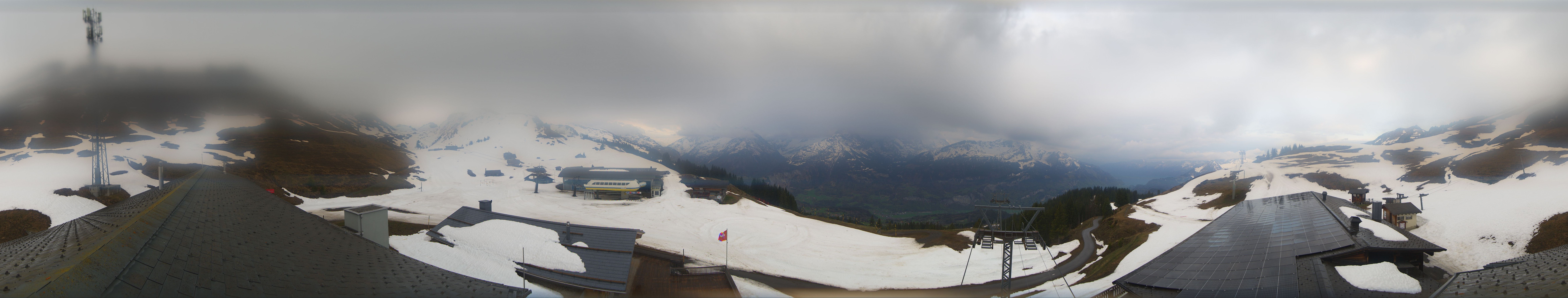 Archived image Webcam Roundshot Meiringen Hasliberg Mid-Station Kaeserstatt