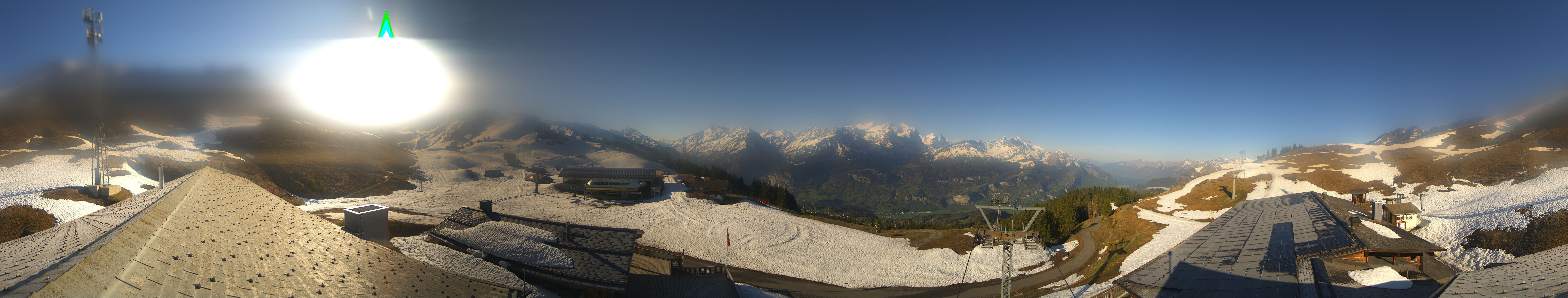 Archiv Foto Webcam Panoramacam Meiringen Hasliberg Mittelstation Käserstatt