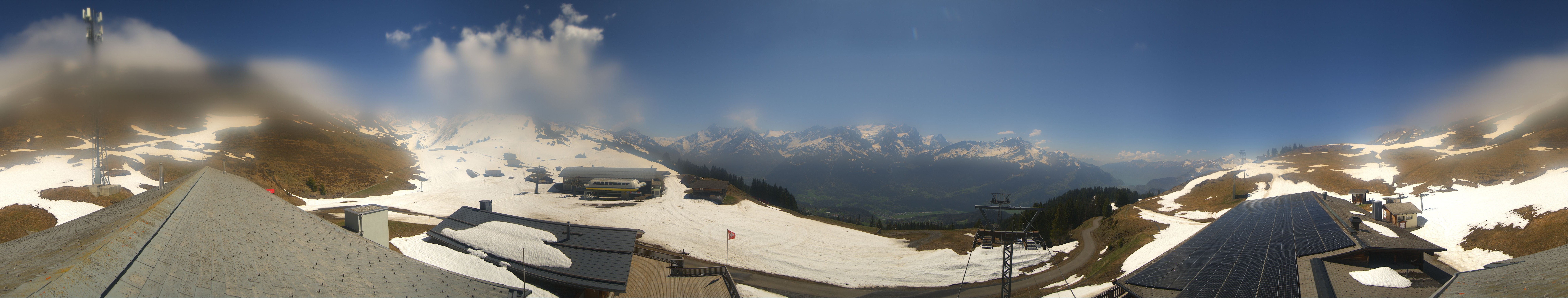 Archiv Foto Webcam Panoramacam Meiringen Hasliberg Mittelstation Käserstatt