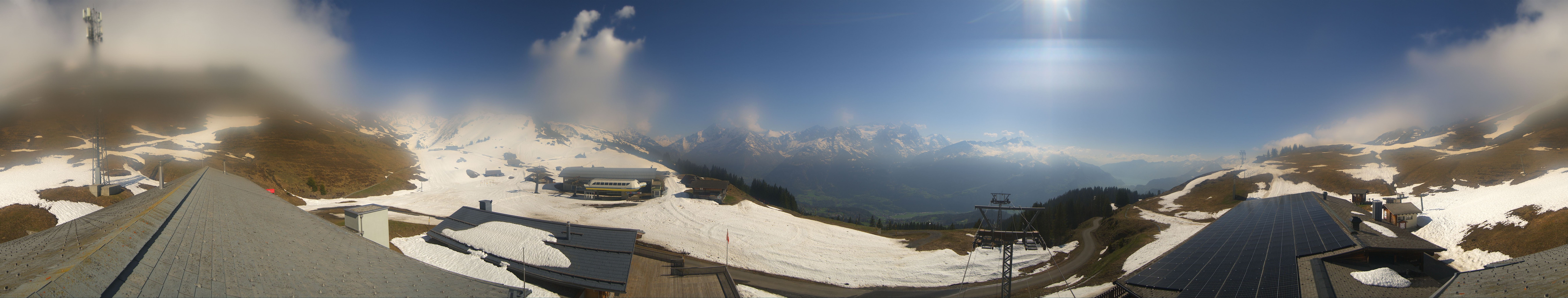 Archiv Foto Webcam Panoramacam Meiringen Hasliberg Mittelstation Käserstatt