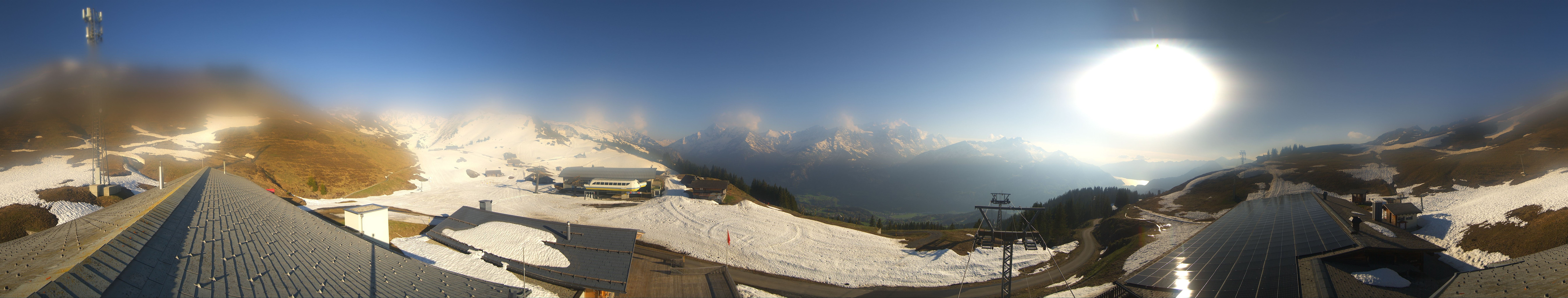 Archiv Foto Webcam Panoramacam Meiringen Hasliberg Mittelstation Käserstatt