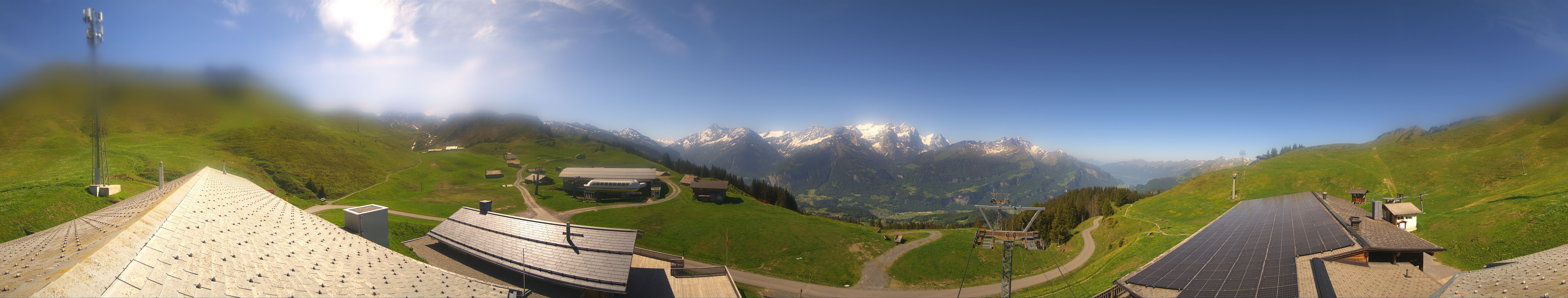 Archived image Webcam Roundshot Meiringen Hasliberg Mid-Station Kaeserstatt