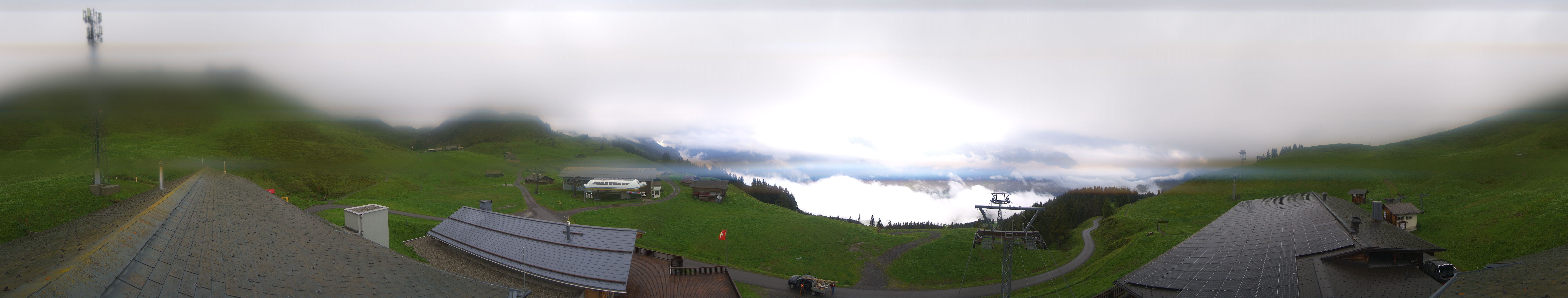 Archiv Foto Webcam Panoramacam Meiringen Hasliberg Mittelstation Käserstatt