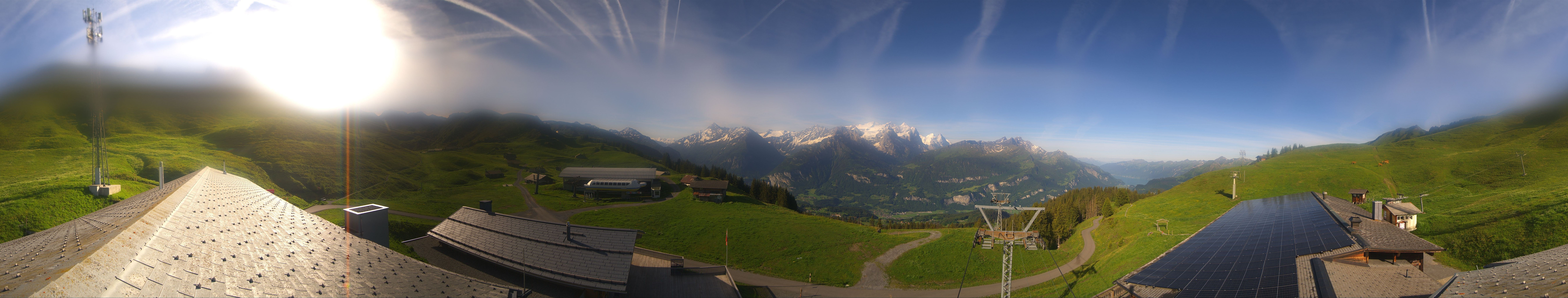Archiv Foto Webcam Panoramacam Meiringen Hasliberg Mittelstation Käserstatt