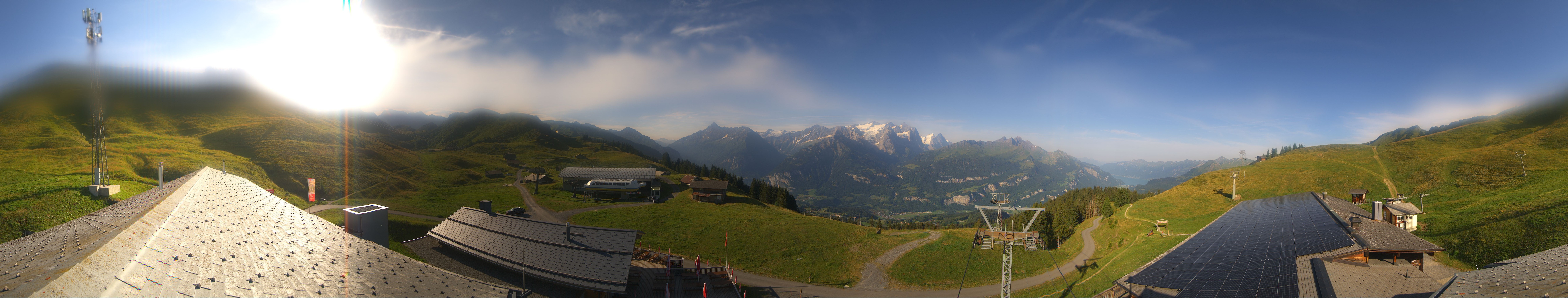 Archived image Webcam Roundshot Meiringen Hasliberg Mid-Station Kaeserstatt