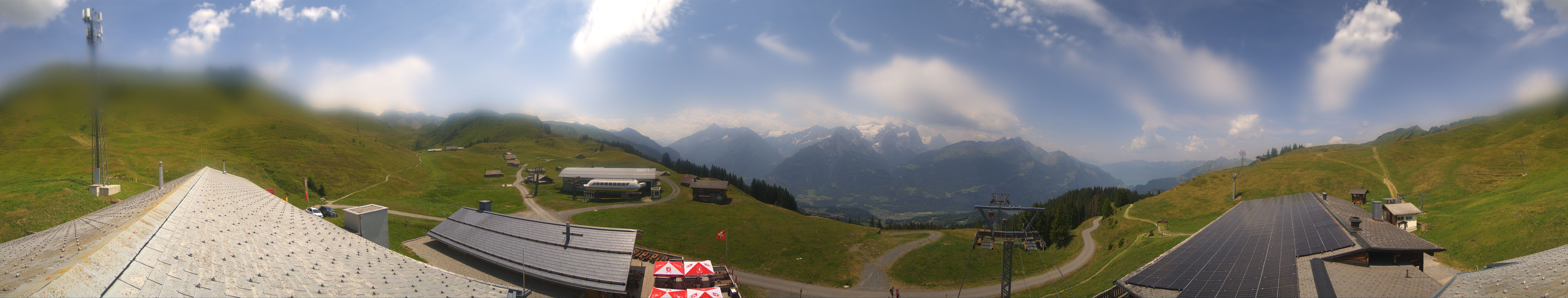 Archiv Foto Webcam Panoramacam Meiringen Hasliberg Mittelstation Käserstatt