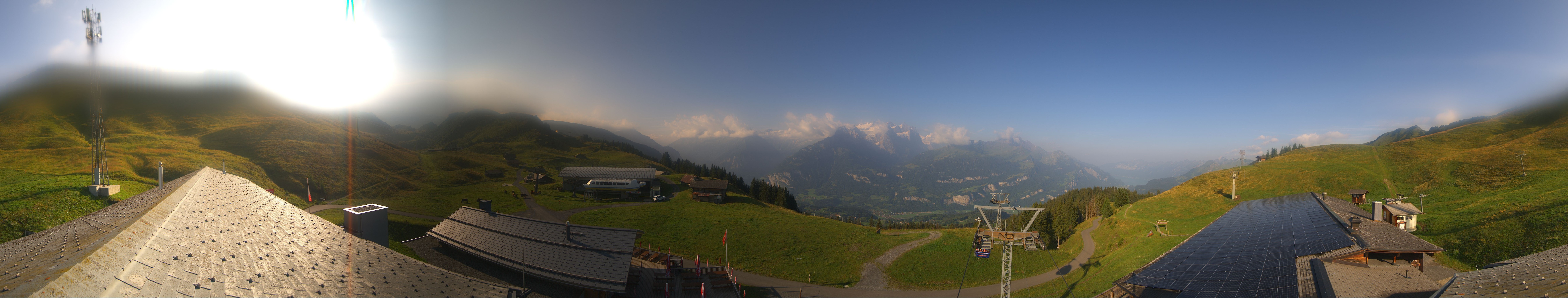 Archived image Webcam Roundshot Meiringen Hasliberg Mid-Station Kaeserstatt