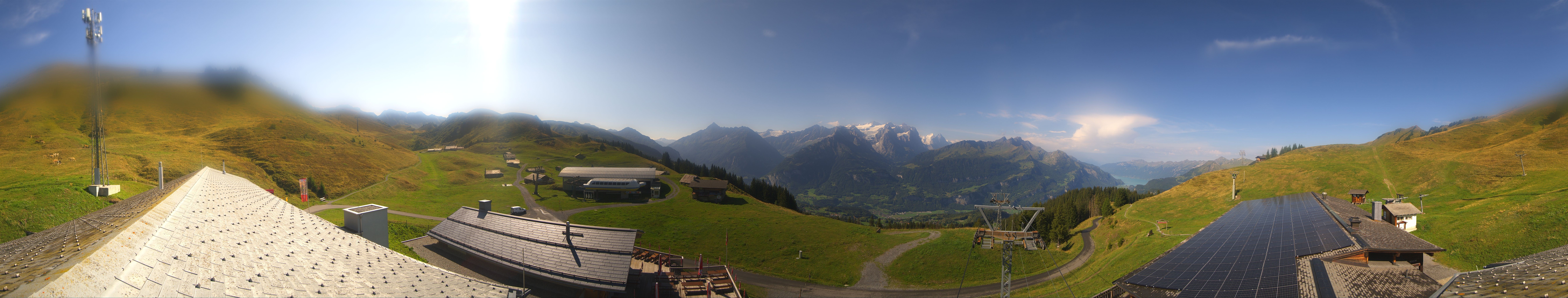 Archived image Webcam Roundshot Meiringen Hasliberg Mid-Station Kaeserstatt