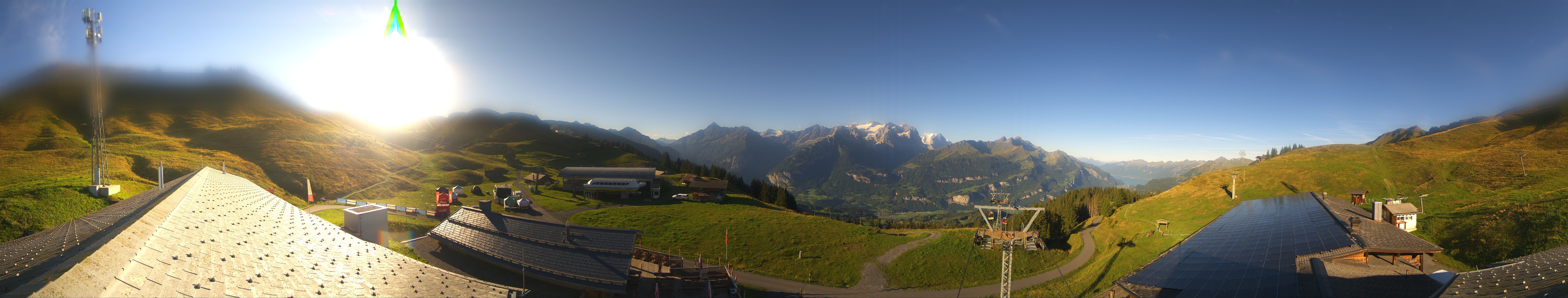 Archived image Webcam Roundshot Meiringen Hasliberg Mid-Station Kaeserstatt