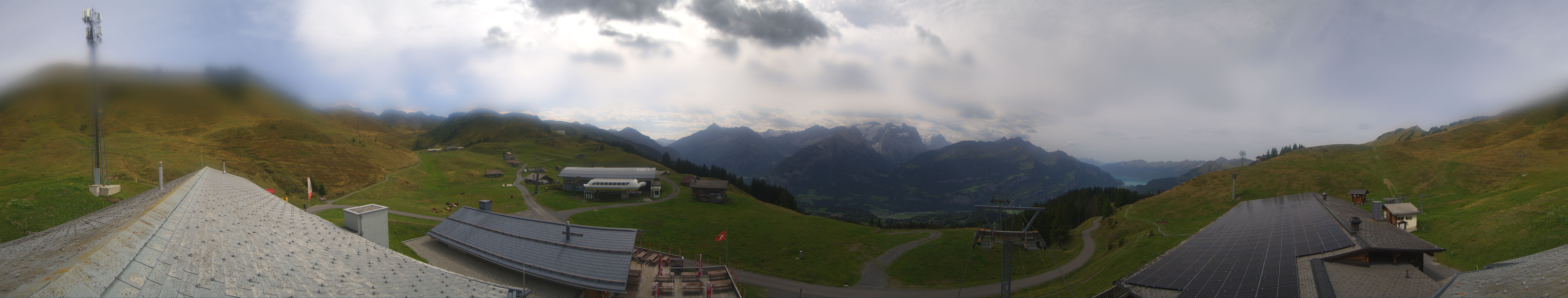 Archived image Webcam Roundshot Meiringen Hasliberg Mid-Station Kaeserstatt