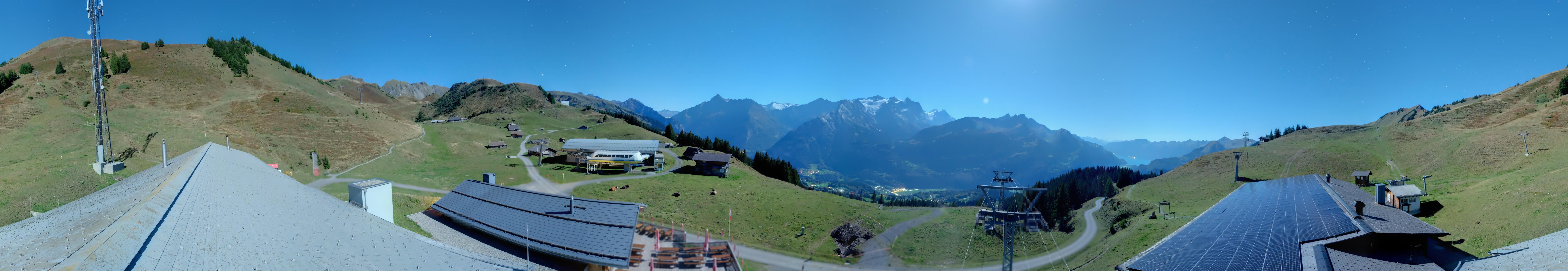 Archiv Foto Webcam Panoramacam Meiringen Hasliberg Mittelstation Käserstatt