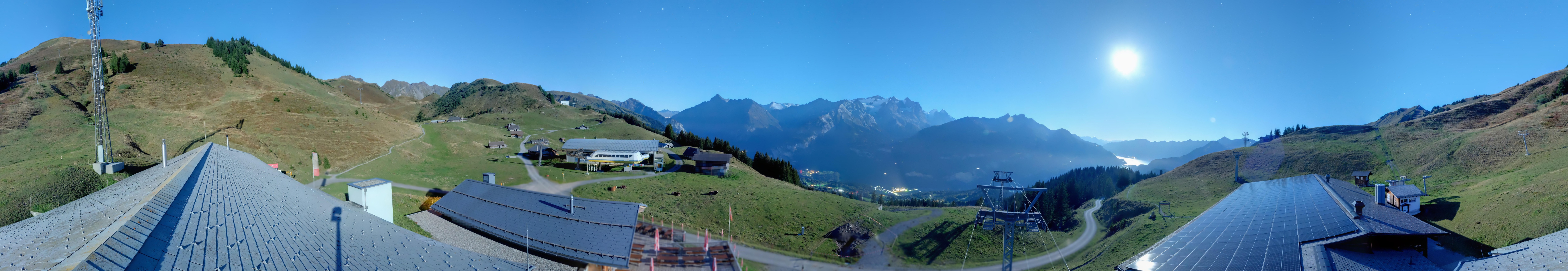 Archiv Foto Webcam Panoramacam Meiringen Hasliberg Mittelstation Käserstatt