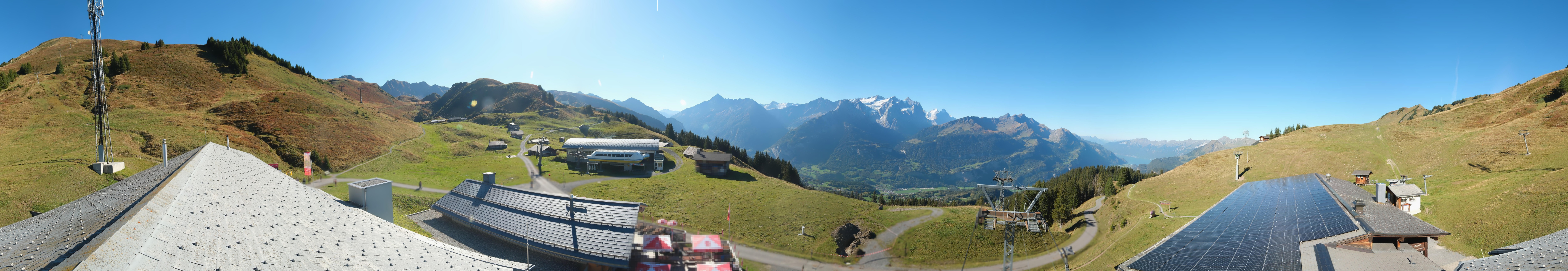 Archiv Foto Webcam Panoramacam Meiringen Hasliberg Mittelstation Käserstatt