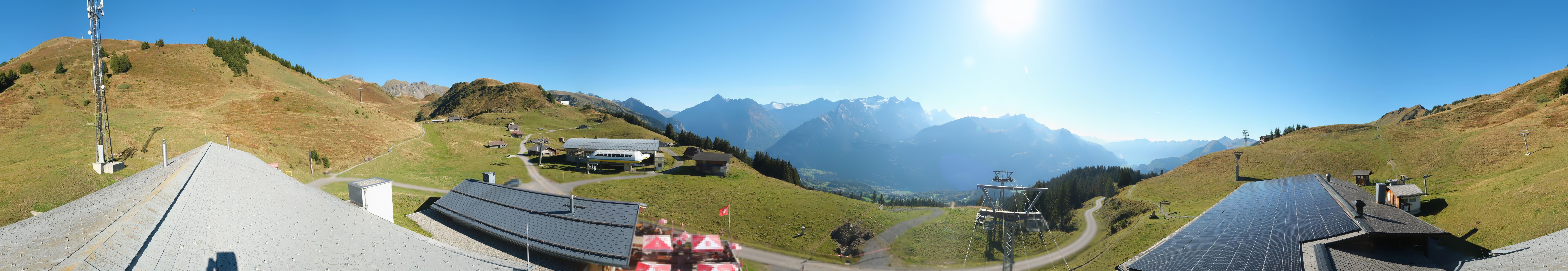 Archiv Foto Webcam Panoramacam Meiringen Hasliberg Mittelstation Käserstatt