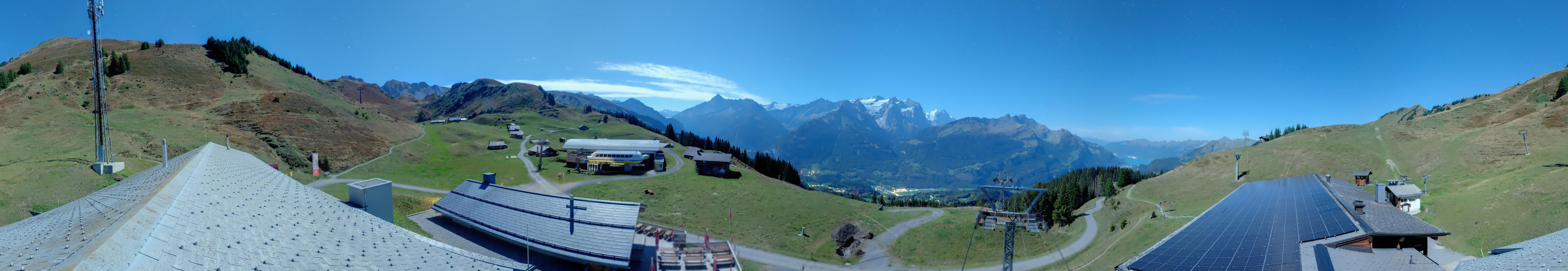 Archived image Webcam Roundshot Meiringen Hasliberg Mid-Station Kaeserstatt