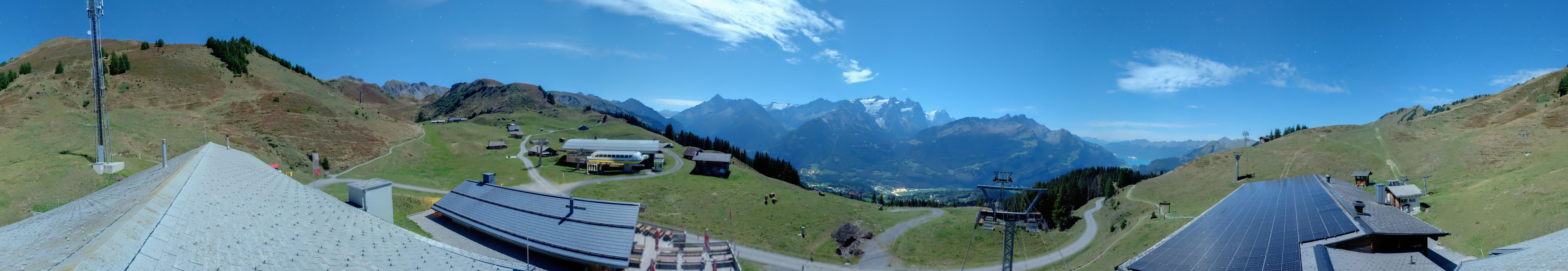 Archived image Webcam Roundshot Meiringen Hasliberg Mid-Station Kaeserstatt